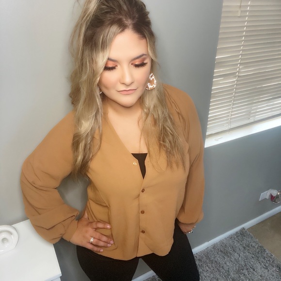 COPY - Dressy Camel Top - Picture 5 of 7